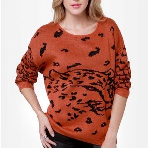 MinkPink Once A Cheetah Sweater
